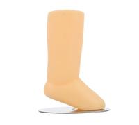 Supporto per Calze a Forma di Piede in Plastica Beige | 1 Pezzo, Finitura Semplice e Decorativa, per Esposizione Ordinata e Mantenimento della Forma