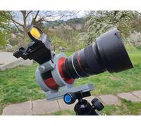 Supporto per Camera ZWO ASI 294 PRO con Base Cercatore e Barra Vixen