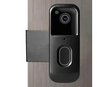 Supporto per campanello, design antifurto, 14,4 x 4,8 x 4,5 cm, staffa senza foratura, supporto per campanello, facile installazione, per aziende, casa, dormitorio, appartamento, affitto