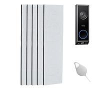 Supporto per campanello senza foratura, compatibile con Eufy Video campanello E340/C31, 5 pezzi, supporto adesivo da parete, accessori per campanello, chiave di ricambio, facile installazione