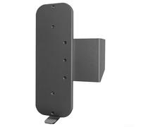 Supporto per campanello video antifurto, senza trapano, compatibile con campanelli, supporto per porta in acciaio inox, per la maggior parte delle porte spessore 1,3-5 cm (nero)