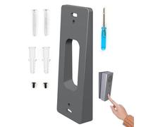 Supporto per campanello video - Supporto di sicurezza grigio da 4,53 pollici | Montaggio a parete antifurto: installabile in modo non distruttivo per un'installazione stabile e un'esperienza domestica