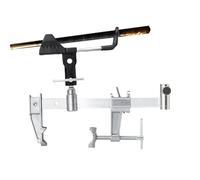Supporto per canali da pesca per barche | Supporto per pali di salari per barche | Supporto per asta a morsetto regolabile | Dock Mount Bracket di supporto per pali salari d'acqua dolce per barca,