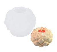 Supporto per candela di fiori multiuso stampo decorativo a forma di fiore in silicone artistico per candele