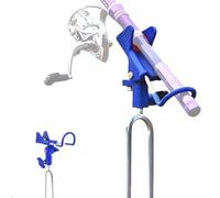 Supporto per canna da a terra, supporto girevole a 360 gradi, supporto per bastone da per a traina, spigola, sabbia, pontone, uomini e donne, garage