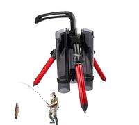 Supporto per canna da con treppiede - Supporto in lega di alluminio da 70 cm, da pavimento, organizer per canne portatile, rack pieghevole | Treppiede durevole per canna da per 3 ca