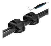 Supporto per canna da - ganasce antiscivolo - 2 pezzi supporto clip per canne da - per pescatori sulla riva sul pavimento con kayak in mare nel fiume durante il troll sulla barca e sulla