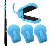 Supporto per canna da per barche - Clip porta canna in ABS resistente | Organizzatore leggero e portatile mare in riva al fiume, sulla spiaggia o sul ghiaccio | Accessorio pratico e affidabile