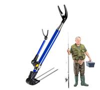 Supporto per canna da per terra, supporto per canna da a terra, supporto telescopico per laghi, fiumi, acqua e salata, 2,1 m