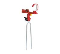 Supporto per canna da pesca - 13,7 x 37 cm per mantenere le mani libere, supporto in acciaio con picchetto per sabbia, supporto in ABS rigido, resistente per acqua salata per pesca in mare