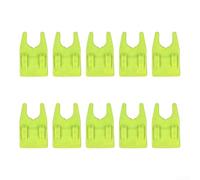 Supporto per canna da pesca a clip per secchio, 10 pezzi, in silicone, imbottito, tiene saldamente la canna da pesca per zattera, roccia, spiaggia, barca, viaggio di pesca (giallo)