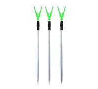 Supporto per canna da pesca a forma di Y, regolabile, in lega di alluminio, base stabile, leggero, telescopico, per pescatori da riva, facile da installare, verde, giallo, 50-80 cm, compatibile con