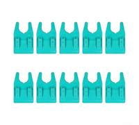 Supporto per canna da pesca a secchio, 10 pezzi, clip con aree di contatto in silicone per una tenuta affidabile della canna da pesca in zattera rocciosa e uso in barca (blu)