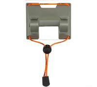 Supporto per canna da pesca, clip per cintura in vita, girevole a 360°, supporto per canna da pesca in ABS, doppia serratura antiscivolo, per canne da lancio con mosche, attrezzatura portatile a mani