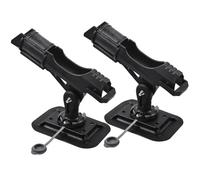 Supporto per canna da pesca con rotazione a 360 gradi, regolabile, supporto per canna da pesca, per barca, kayak, canoa, zattera, accessori per la pesca (confezione da 2)