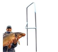 Supporto per canna da pesca da terra, supporto per canna da pesca sulla riva, supporto per canna da pesca regolabile, resistente per attrezzi da pesca all'aperto