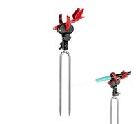 Supporto per canna da pesca da terra Supporto Regolabile A Trecentosessanta | Porta canne da pesca per spiaggia Utilizzabile su esterno, lago, fiume, stagno, ruscello,