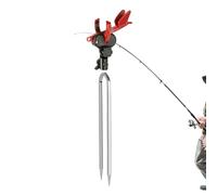 Supporto per canna da pesca per banca, ad angolo regolabile, resistente, supporto per canna da pesca, supporto a terra, per professionisti, principianti, appassionati di padre, marito, fiume lago