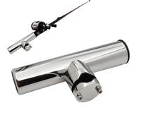 Supporto per canna da pesca per barche, in acciaio , regolabile, accessorio da pesca per acqua salata, acqua dolce, ponte, kayak, binario universale