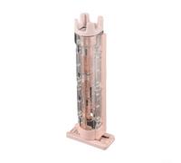 Supporto per canna da pesca senza trapano compatibile con scatole per esche e contenitori per esche, design compatto e portatile, per pescatori in movimento (rosa)