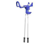 Supporto per canna da , supporto portatile con rotazione a 360 gradi, impugnatura sicura, angolo regolabile, facile installazione, supporto in metallo per all'aperto, 27,4 x 16,5 x 39,1 cm