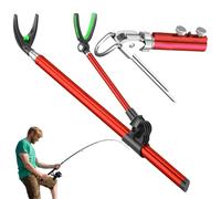 Supporto per canne a riva - Supporto per pali da - Supporto in acciaio 1,70 m base di montaggio portatile unisex per escursionismo campeggio acqua e salata