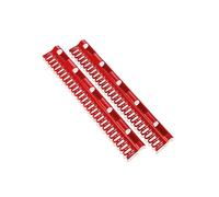 Supporto per capi 2 pezzi 81534 rosso 7,5x2x39 cm appendiabiti armadio organizer