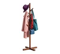 Supporto per cappelli a piantana in legno a più livelli | Appendiabiti in legno per ingresso, corridoio, casa, camera da letto, cappello e borsetta, donna,