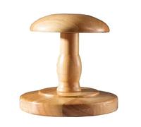 Supporto per cappelli, parrucche, cappelli, design a cupola, supporto staccabile in legno (bianco, 16 x 17 cm)