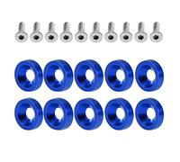 Supporto per Cappuccio Anteriore di Rondella, Modifica Auto, Guarnizione M6, Telaio della targa, Supporto per Cappuccio Antifurto, Nm697ki1h0-08 (BLUE)