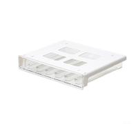 Supporto per capsule da caffè sotto il bancone per armadi da cucina, scaffale per 30 tazze, organizer salvaspazio in plastica bianca