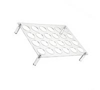 Supporto per capsule di caffè acrilico per 24 capsule, contenitore trasparente con 24 fori, visualizzazione salvaspazio per cucina e caffetteria, display stabile 32 x 22 x 5 cm