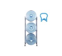 Supporto per caraffa-Duoku-3 livelli-Supporto per bottiglie da 5 galloni-Supporto per caraffa d'acqua robusto per cucina soggiorno-Argento