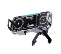Supporto per caricabatterie da auto girevole wireless da 15 W per Samsung Z Fold e per modelli Flip supporta la ricarica rapida con ingresso di tipo C e girevole a 360 gradi