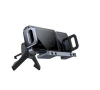 Supporto per caricabatterie da auto Samsung Z Fold Flip 15 W wireless, supporto girevole per telefono, ricarica rapida, presa d'aria, cruscotto, sicuro, materiale ABS nero (argento)