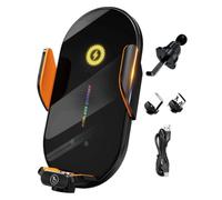 Supporto per caricabatterie da auto wireless da 66 W - Supporto per | Clip per bocchetta dell'aria, ricarica wireless veloce e supporto di navigazione regolabile per smartphone da 5,4 a 7,2