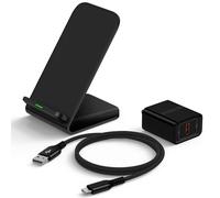 Supporto per caricabatterie wireless da 15 W con stazione di ricarica rapida da scrivania con adattatore QC 3.0 compatibile con Motorola Edge/Razr 2026 2025 2024/Razr 60Ultra 70Ultra/Moto G Stylus/G
