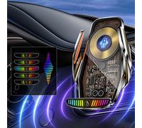 Supporto per caricabatterie wireless da auto, nuovo supporto magnetico intelligente con sensore di luce e supporto trasparente M9s