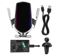 Supporto per caricabatterie wireless per auto, stabilità e sicurezza, ricarica wireless rapida da 10 W, staffa di montaggio per bocchetta dell'aria