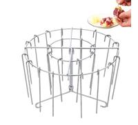 Supporto per carne in acciaio - Supporto per friggitrice ad aria verticale resistente con bastoncini rimovibili, design facile da pulire | supporto per pollo, pancetta, kebab, arrostire, spiedini