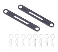 Supporto per carrozzeria anteriore e posteriore in fibra di carbonio per Tamiya TT02 XV01 XV02, rinforzo telaio auto RC, maggiore stabilità e durata