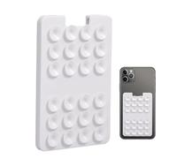 Supporto per carta a ventosa per telefono, supporto adesivo per cellulare, fissaggio potente, presa sicura su parete, doccia, specchio e finestra, supporto versatile per telefono mobile