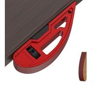 Supporto per carta abrasiva, blocco levigatrice manuale in lega di alluminio, supporto con gancio, design ergonomico per lavorazione del legno, restauro di mobili, progetti artigianali, 14 x 2 x 4 cm