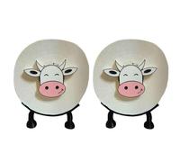 Supporto per Carta igienica con Design di Mucca Divertente - Adatta Rotoli da 38 e 42mm, Stabile e Decorativo, Ideale per Bagno e Ufficio, Perfetto per Chi AMA arredi accattivanti,2PCS