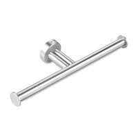 Supporto per carta igienica, doppia staffa progettata in nichel spazzolato supporto da parete per bagno, cucina, bagno in acciaio inox SUS304