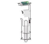 Supporto per Carta igienica Moderno con Dispenser, a piantana, Accessorio Storage per Bagno, Cucina, Senza Fori,Roségold-Einheitsgröße