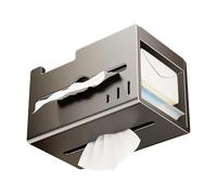 Supporto per carta igienica | Supporto da parete per carta igienica con ripiano per smartphone | Mensola da parete antiruggine Design moderno per cucina, bagno e porta cellulare