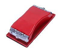 Supporto per carta vetrata rettangolare, levigatrice manuale, rosso e nero