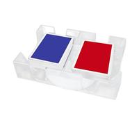 Supporto per carte di pivot - Vale di gioco a doppio palcoscenico leggero | Accessorio di distribuzione per poker, ponte, riunioni divertenti, archiviazione pratica, facile utilizzo per bambino e adul