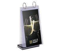 Supporto per cartelli in acrilico, per carte da tavolo multi-pagina, 6 pagine,12 lati, supporto per display da tavolo a doppia faccia, negozi, promozioni (verticale-21x29.8 cm)